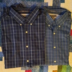 Eddie Bauer 2-Wrinkle Free Slim Fit Med shirts